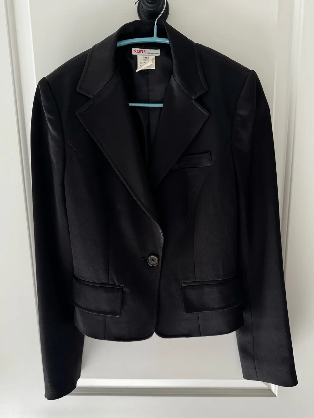 Michael Kors Women's Black Single-Button Blazer size small 4-6